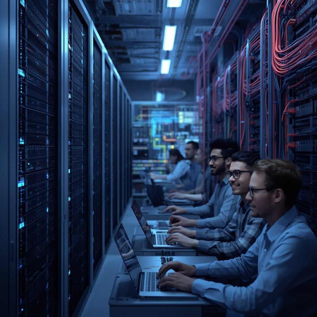 people managing data servers